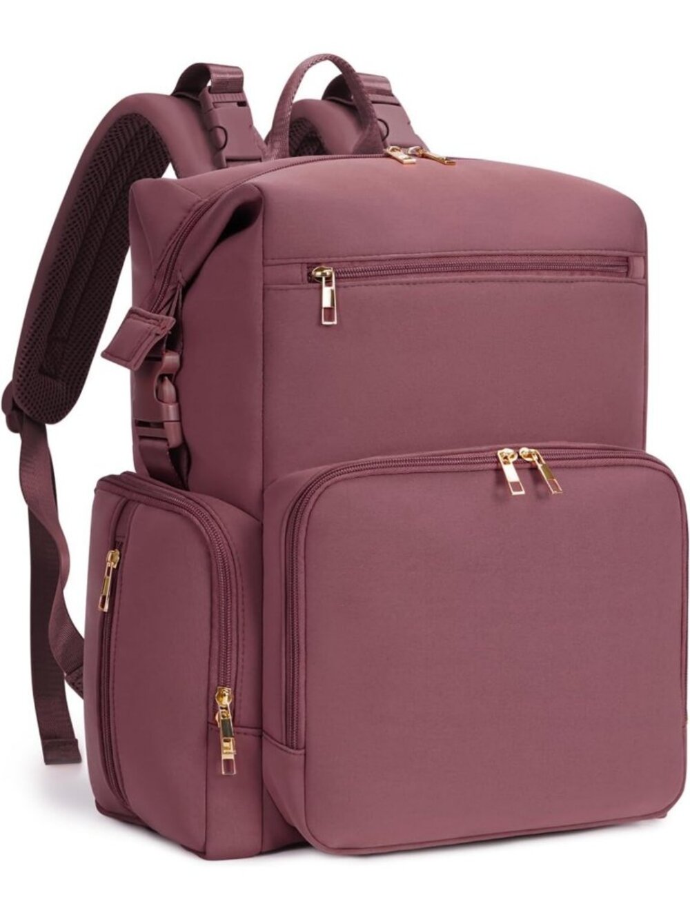 Stylish Neoprene Diaper Bag Backpack with Changing Pad & Insulated Pockets